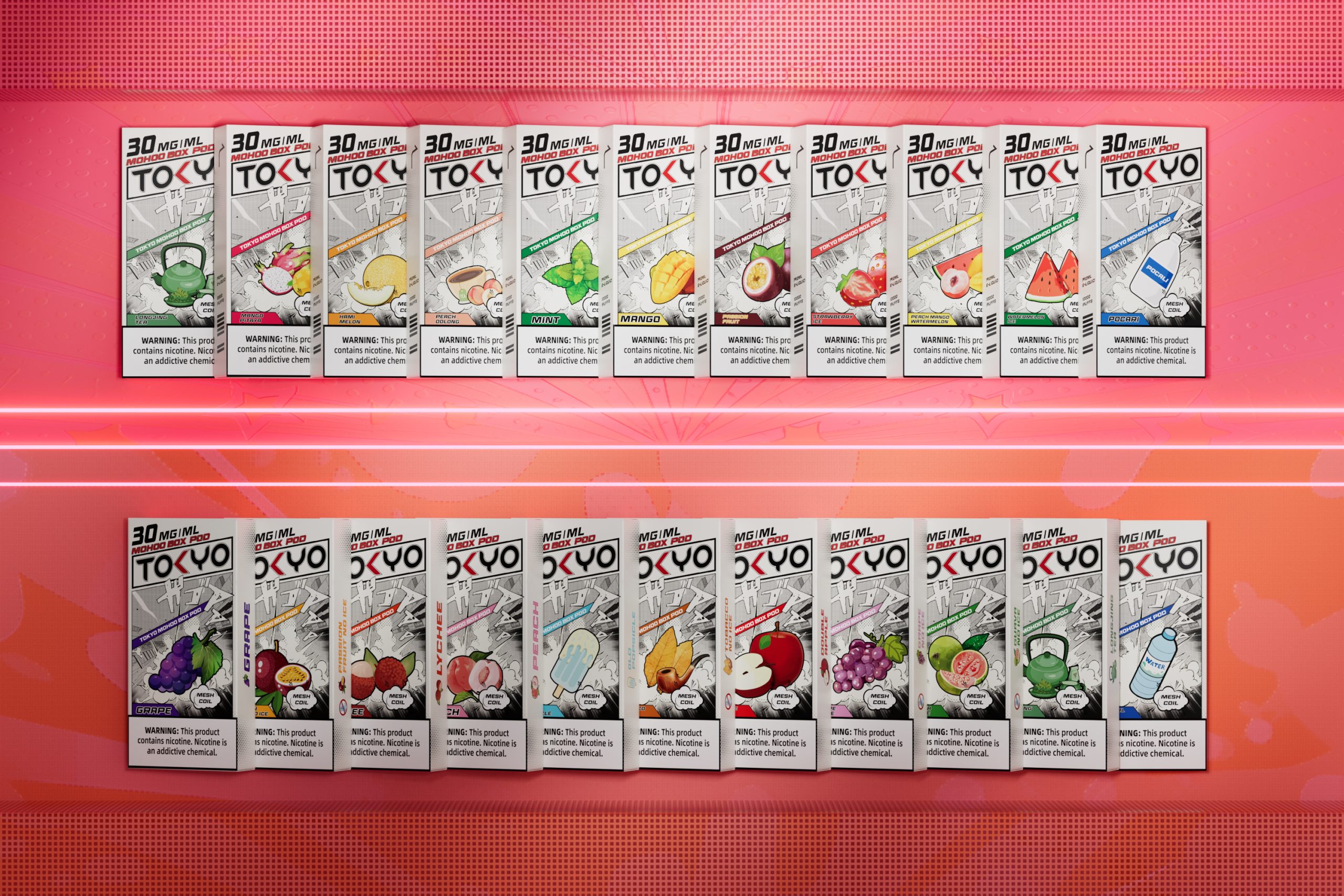 TOKYO MOHOO BOX 東京魔盒煙彈｜大容量換彈式主機・買三盒加150送主機・台灣電子菸批發