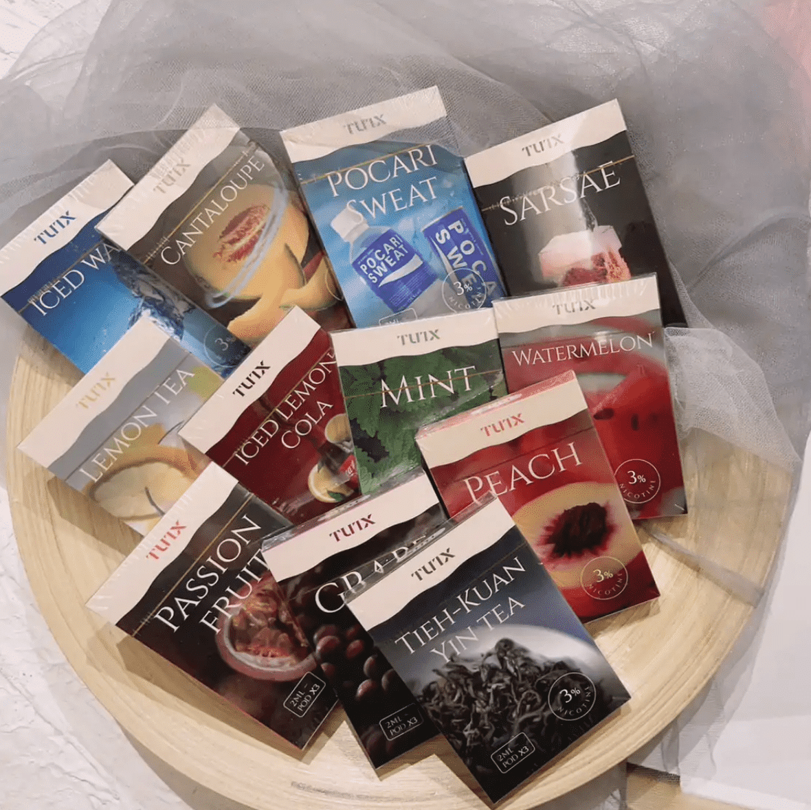 TUTX 透明款煙彈｜2ML容量｜3顆裝｜支援SP2、LANA、ILIA 一代設備｜24種口味可選