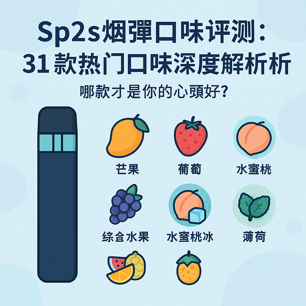 Sp2s煙彈口味評測：31款熱門口味深度解析，哪款才是你的心頭好？